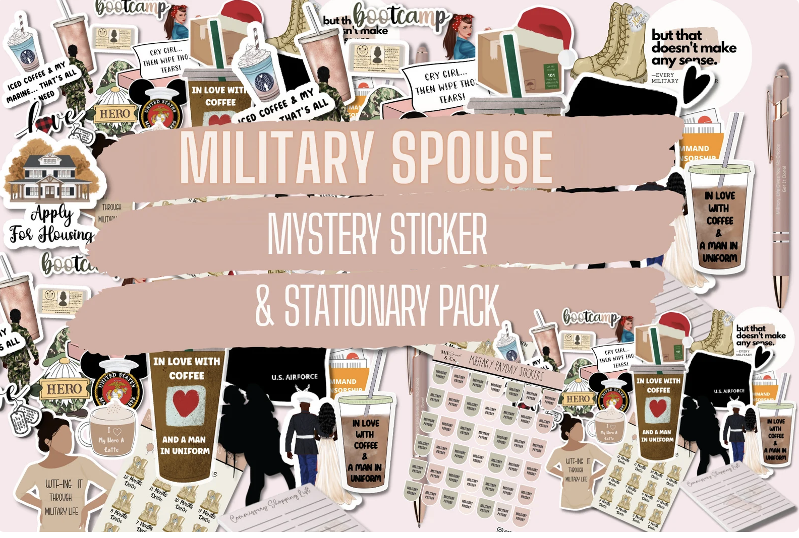 Shop Military Spouse Stickers & Decor